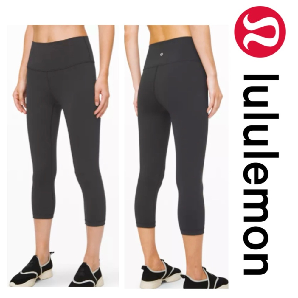 Lululemon Wunder Under High-Rise Crop 21" in Blk Sz 2 (old version)